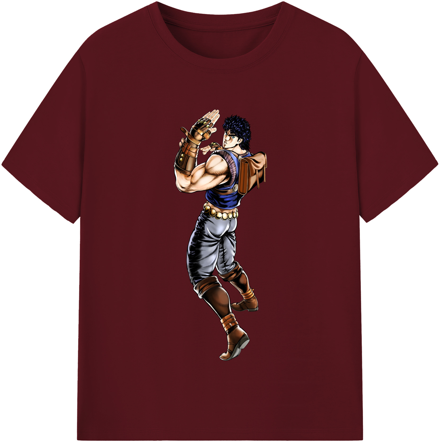 （画像用） ジョジョの奇妙な冒険 /ジョナサン?ジョースター JoJo's Bizarre Adventure Jonathan Joestar 綿100％半袖Tシャツ（フロントプリント）